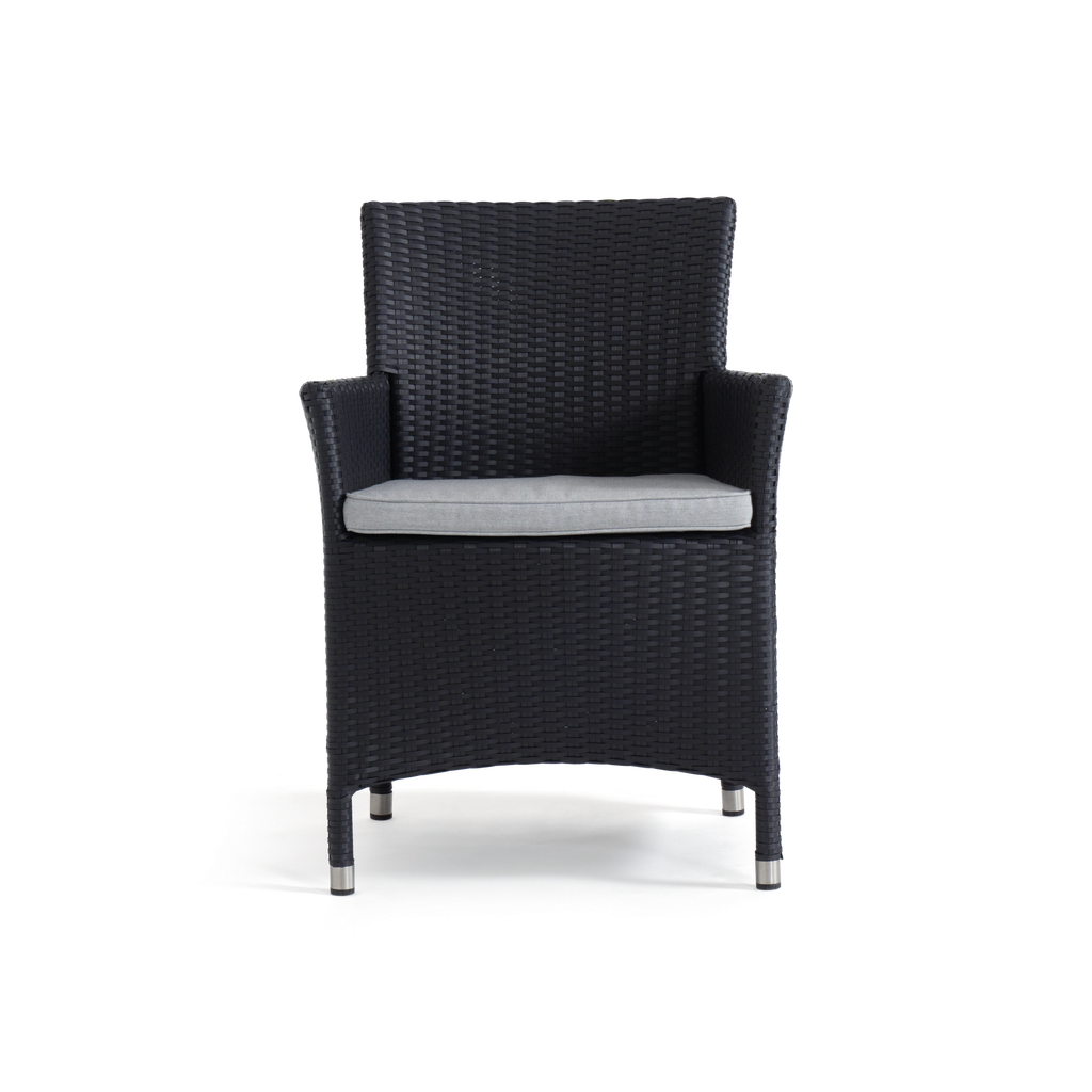 Amalfi Dining Chair (with Cushion) — Charcoal