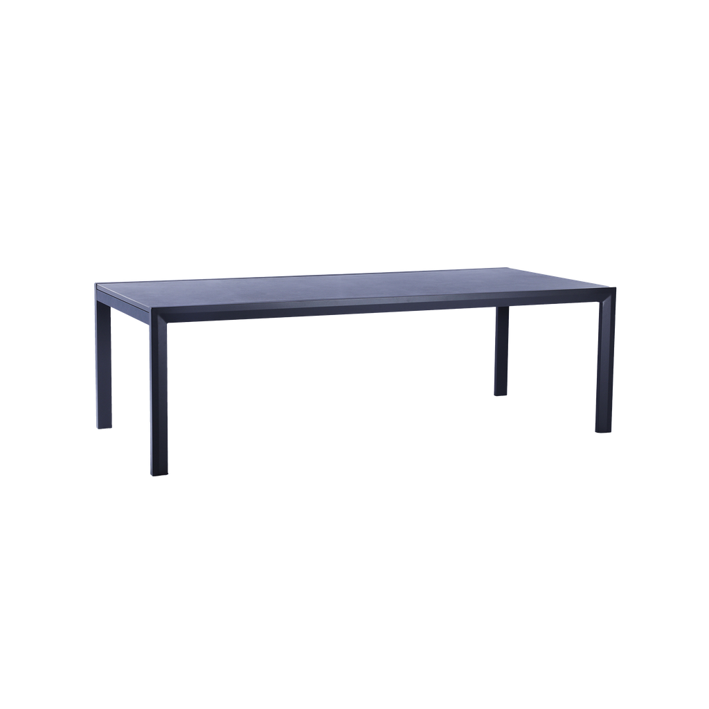Florence Ceramic Extension Table 240 — Charcoal