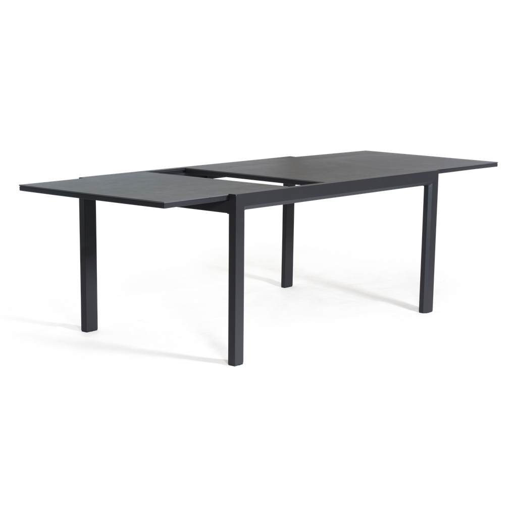 Florence Ceramic Extension Table 160 — Charcoal