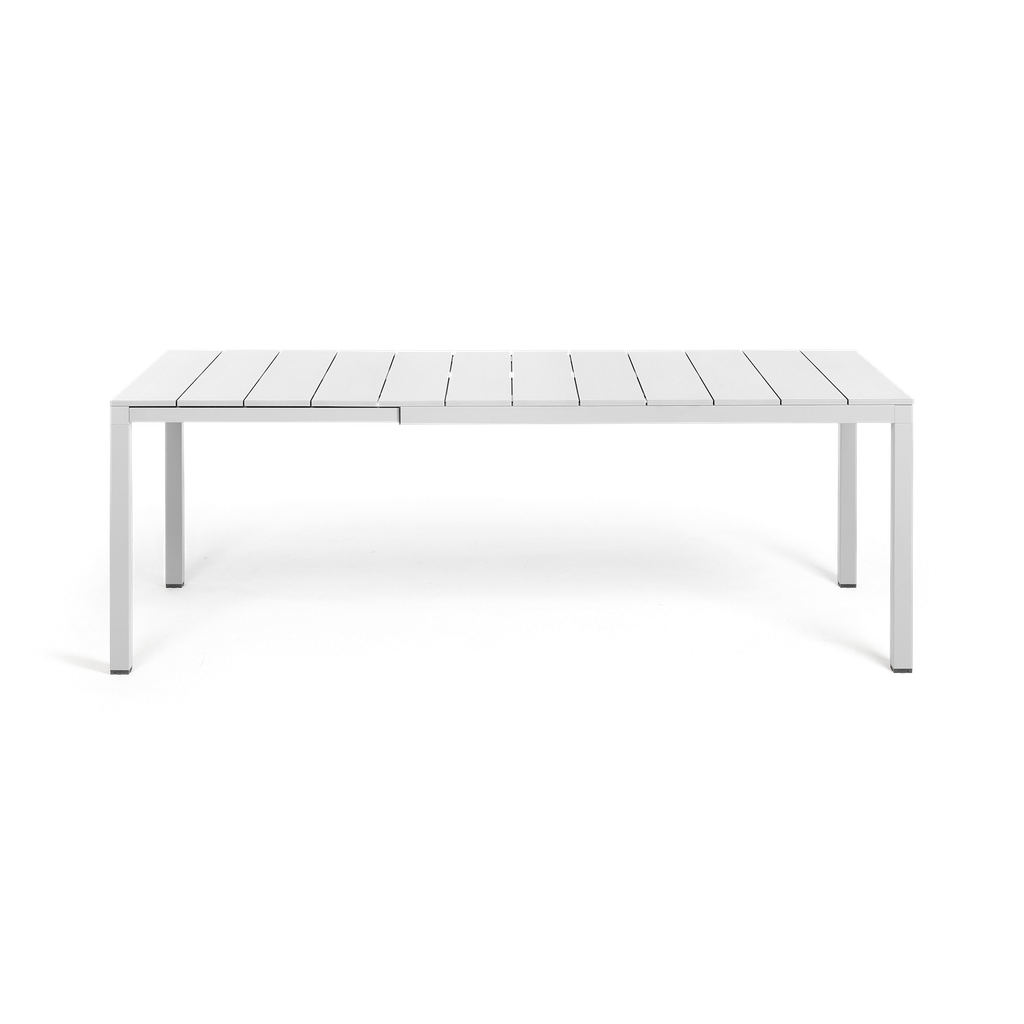 Rio 140 Aluminium Extension Table — White