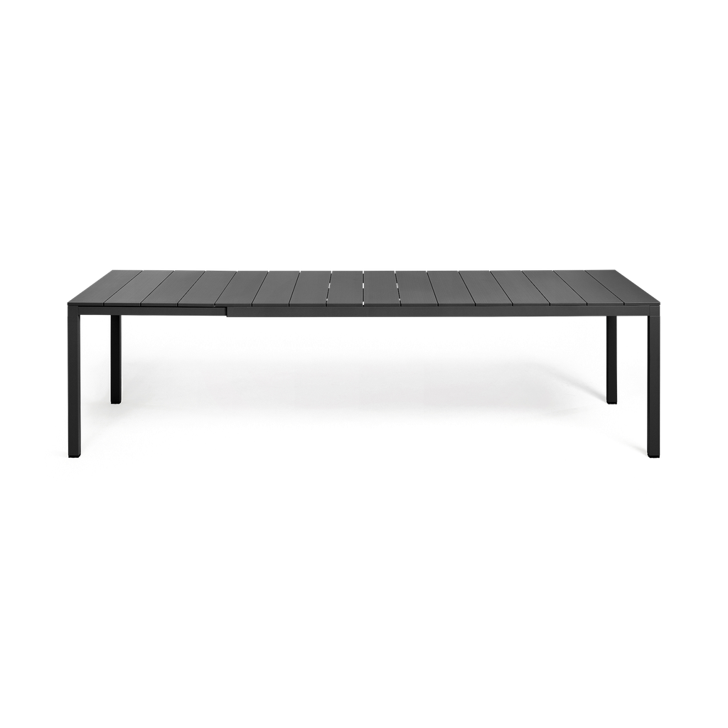Rio 210 Aluminium Extension Table — Charcoal