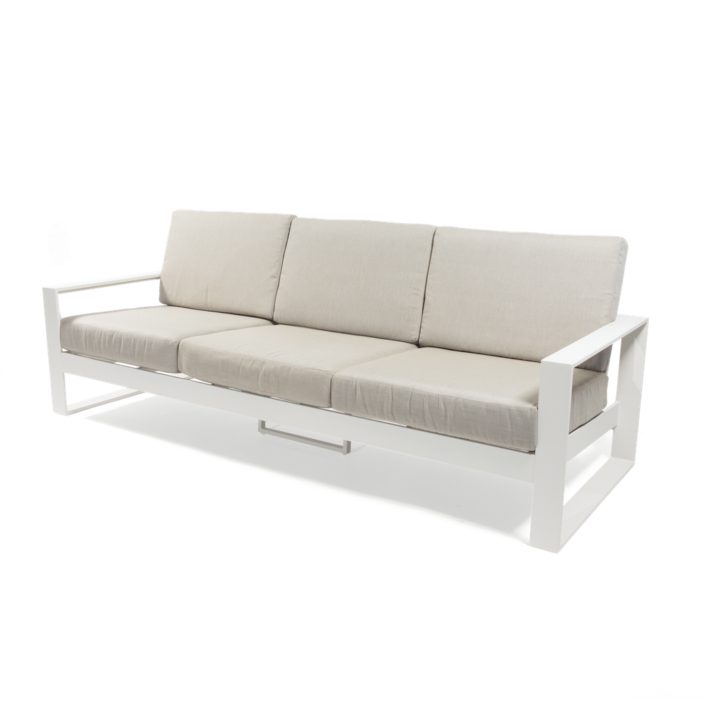 Apollo Lounge 3 Seater — White