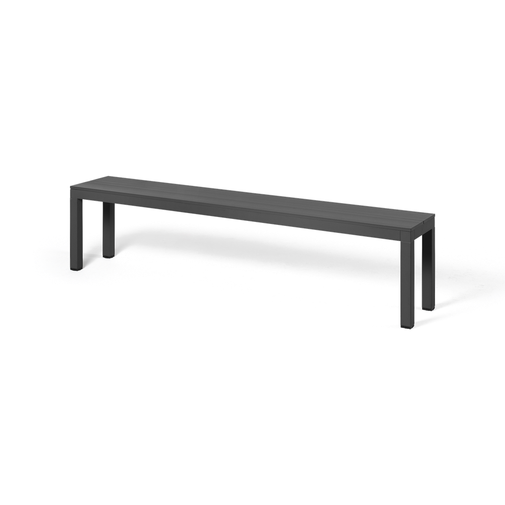 Rio Aluminium Bench — Charcoal