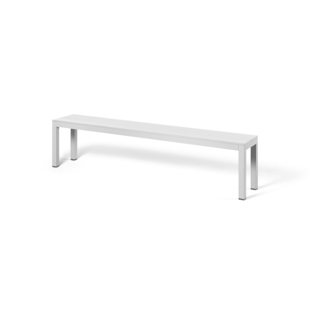 Rio Aluminium Bench — White