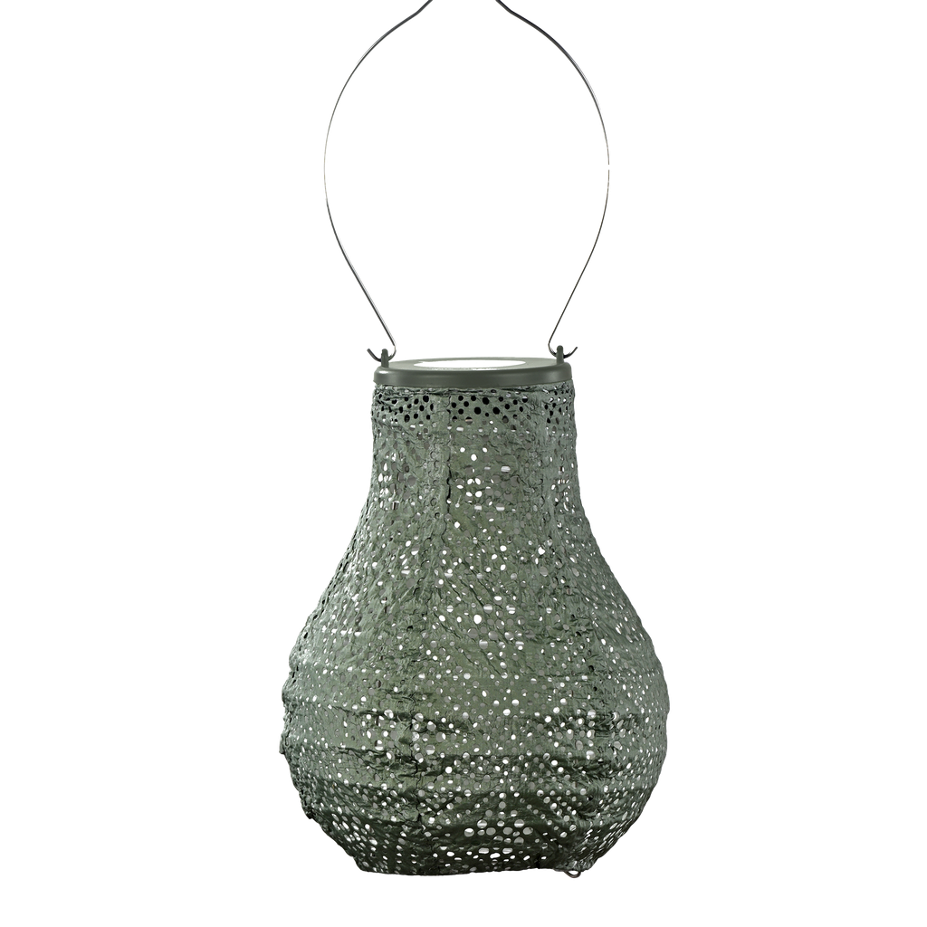 Bulb 16cm Lantern (Sage Green)