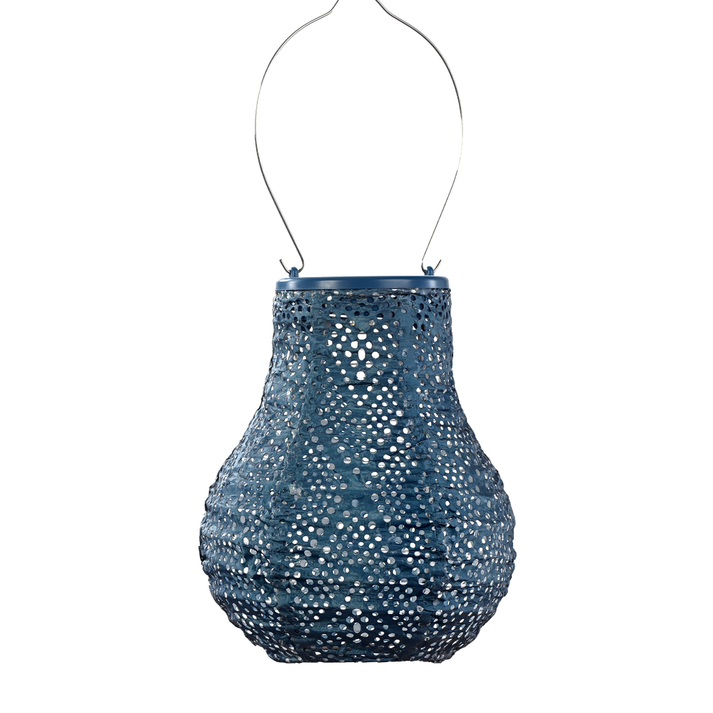Bulb 16cm Lantern (Petrol)