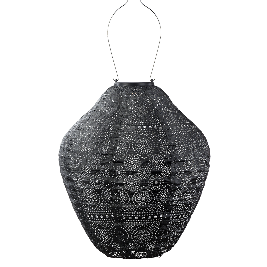 Jar 30cm Lantern (Dark Grey)