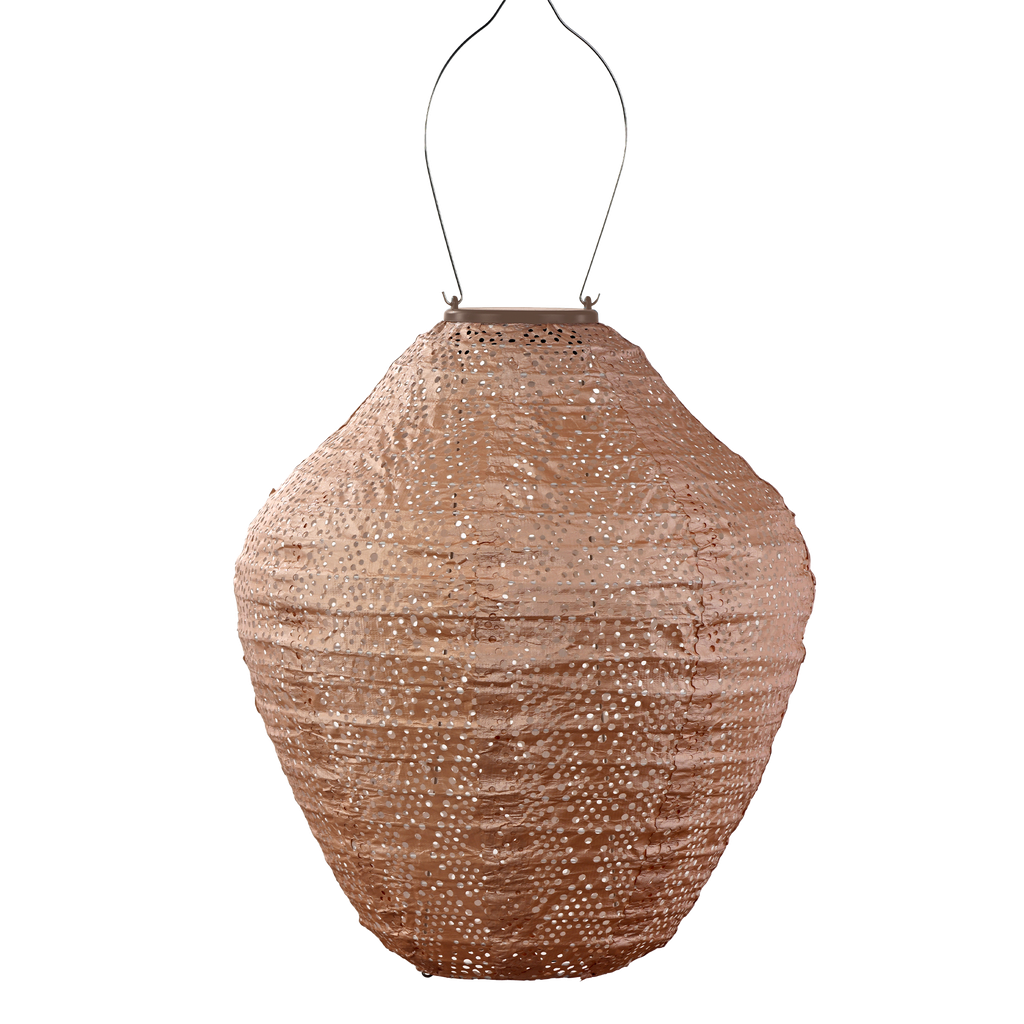 Jar 30cm Lantern (Pink)