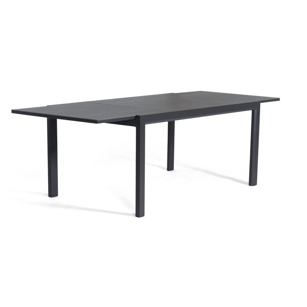 Florence Ceramic Extension Table 160 — Charcoal