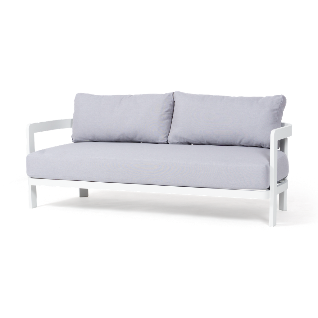 Santorini Lounge 2 Seater (White, Light-Grey)