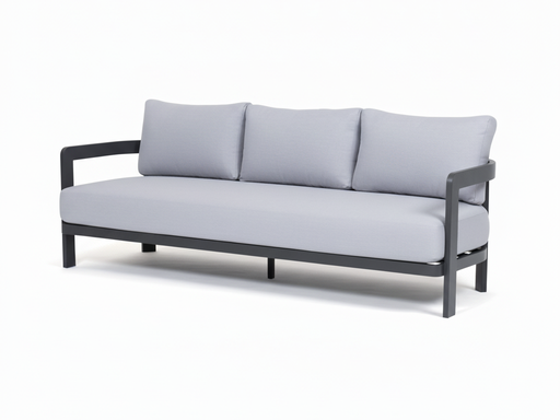 Santorini Lounge 3 Seater (Charcoal, Light-Grey)