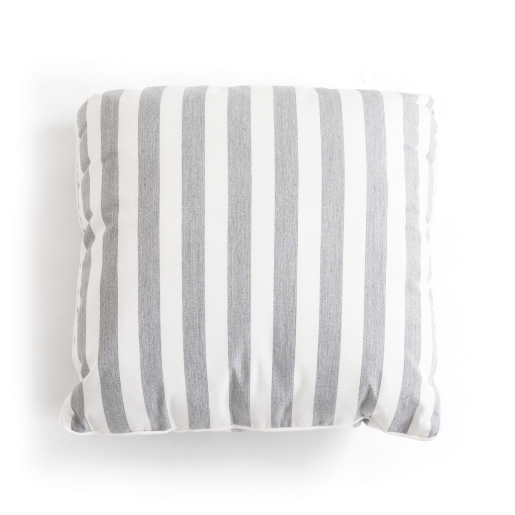 Sunbrella® Scatter Cushion (Grey Stripe)