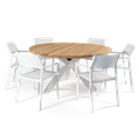 Malibu Round & Trill 7pc Setting (White)