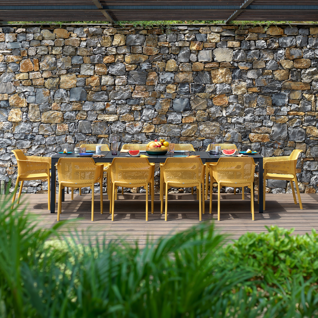 Rio 210 & Net 11pc Setting (Charcoal & Senape)