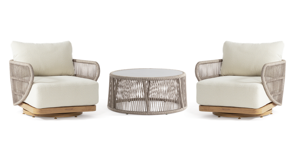 Tuscany Swivel Lounge 3pc