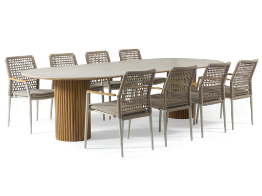 Tripoli & Milan 9pc Dining Setting