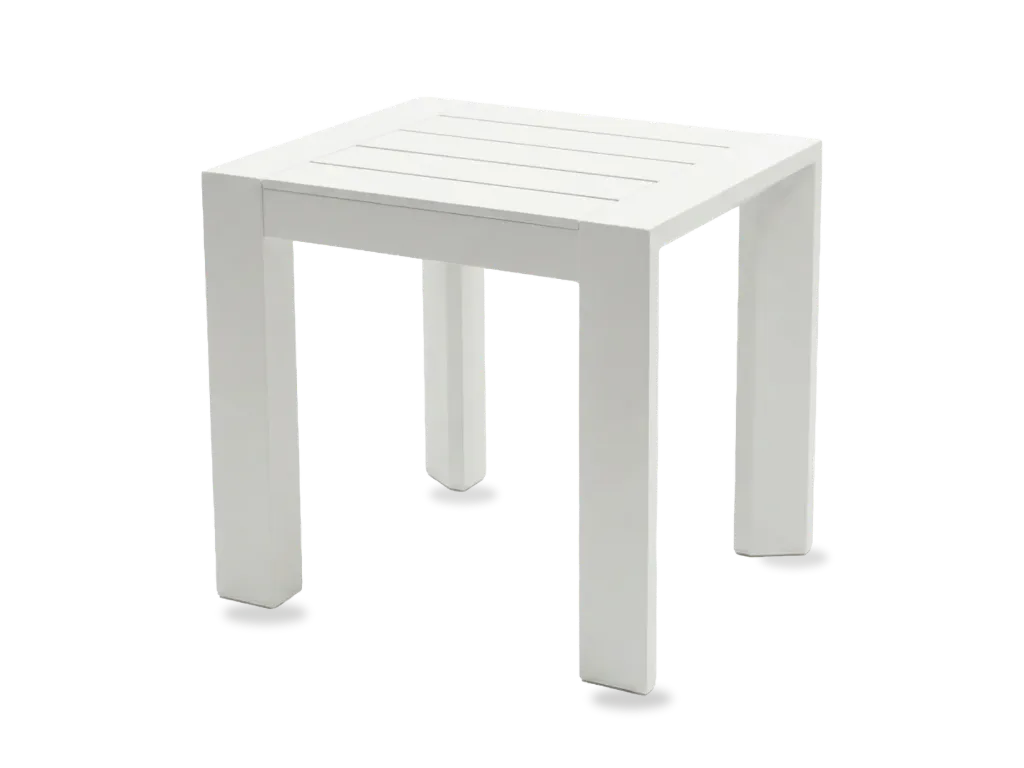 Florence Stool Alu — White