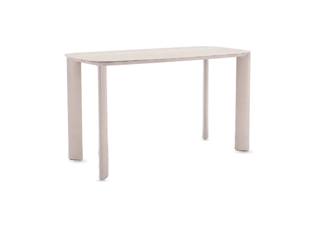 Colorado Ceramic Bar Table 1.85m — Sand Travertine
