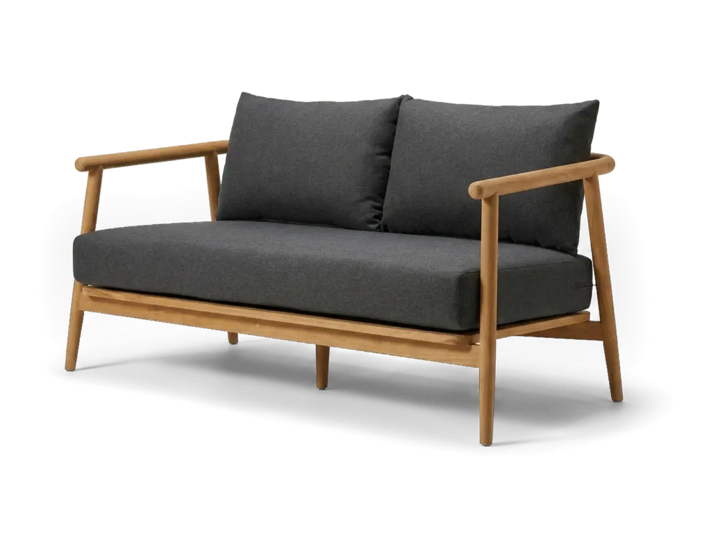 Mirage Lounge 2 Seater — Charcoal