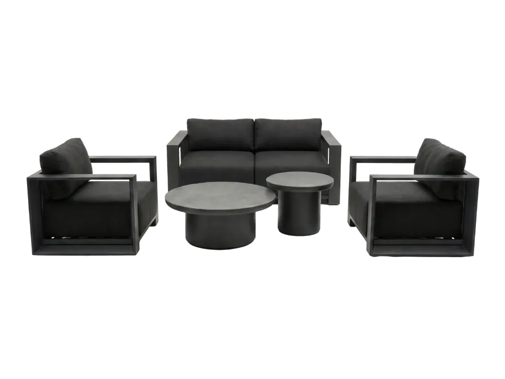 Baltimore Lounge 4-seat Setting (Charcoal)