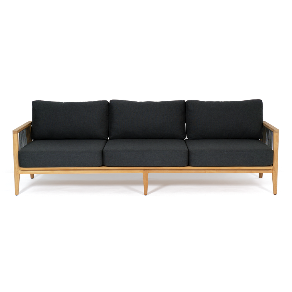 Torbay Lounge 3 Seater — Charcoal