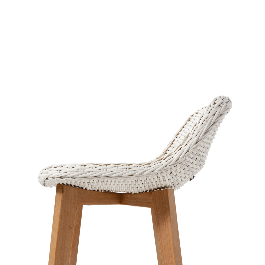 Yarri Bar Stool Teak [White]