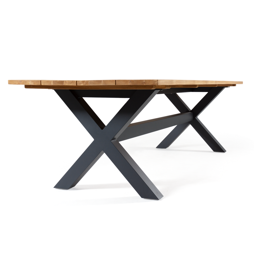 Malibu Dining Table 2.7m — Charcoal