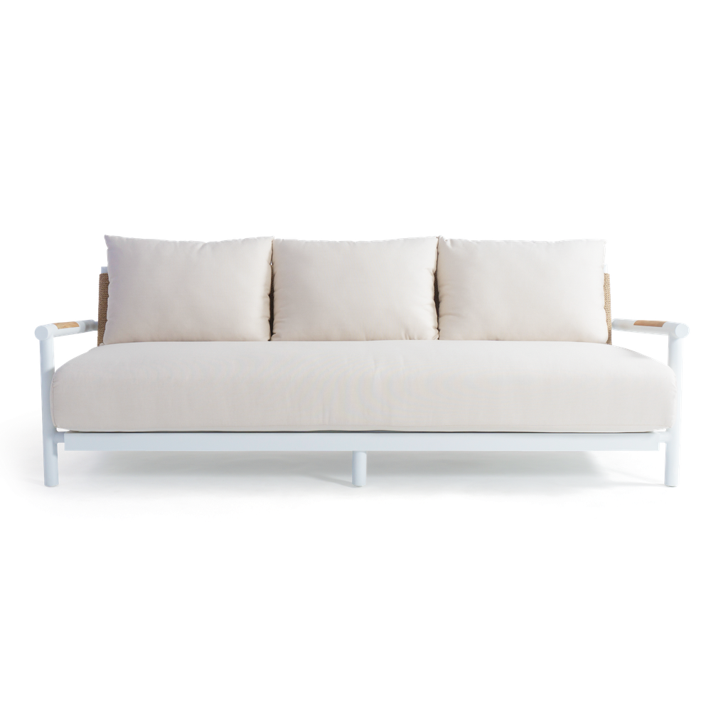 Harbor 3 Seater Lounge White