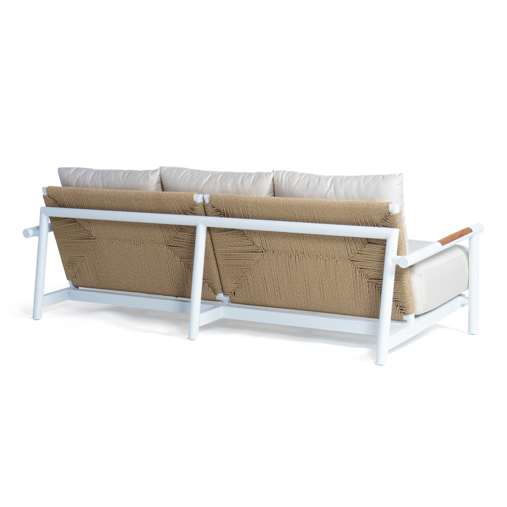 Harbor 3 Seater Lounge White