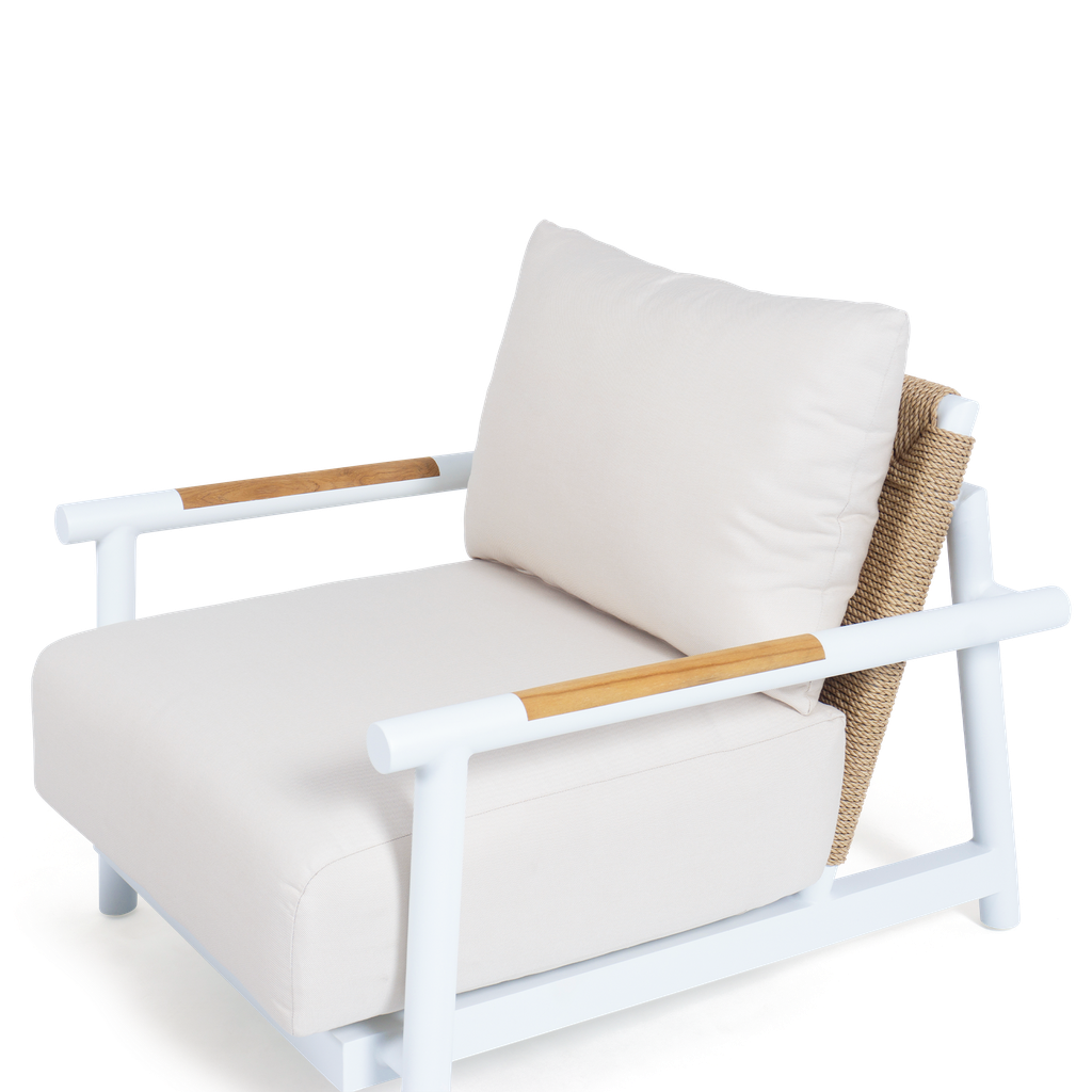 Harbor Arm Chair Lounge White