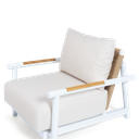 Harbor Arm Chair Lounge White