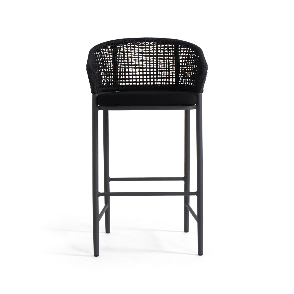 Bari Bar Chair — Charcoal