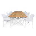 Malibu Rect & Net 7pc Setting (White)