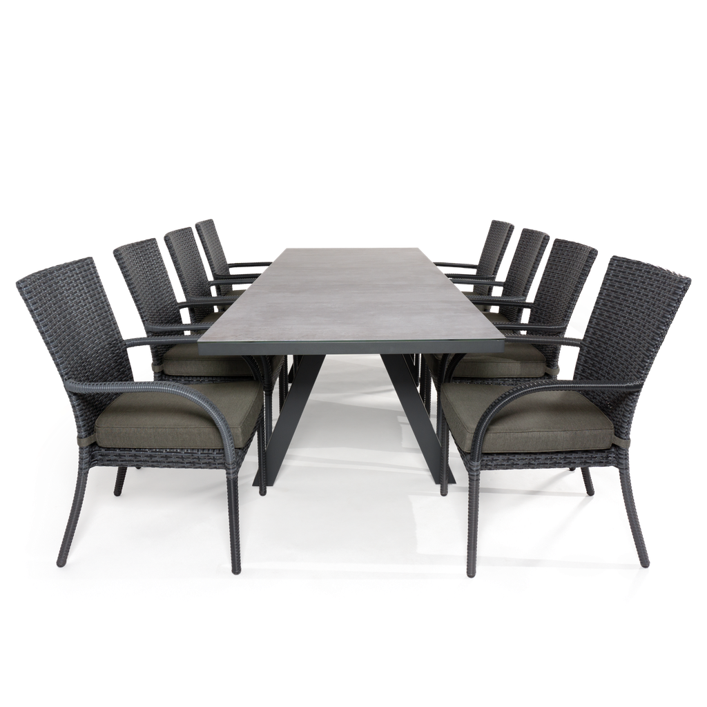 Sierra Extension & St Lucia 9pc Setting