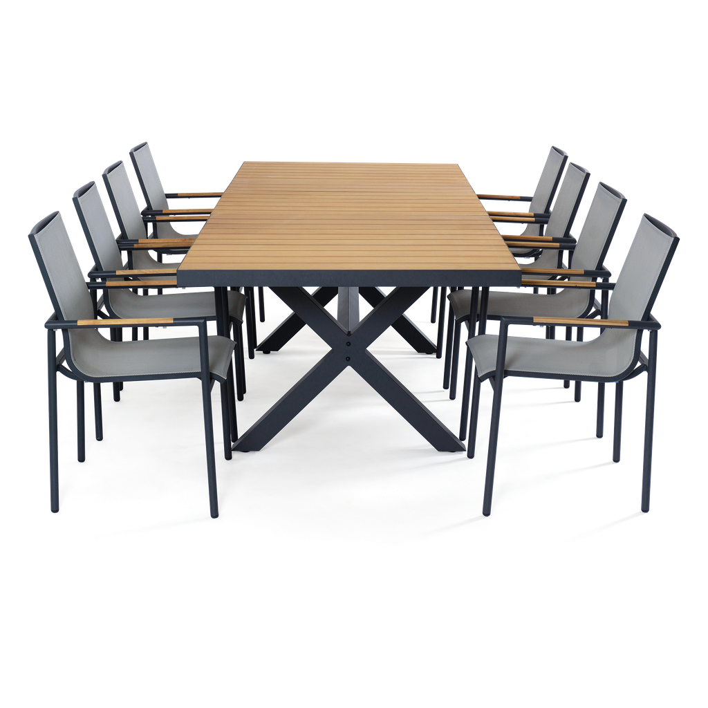 Seville Teak Extension & Jasper 9pc