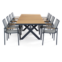Seville Teak Extension & Jasper 9pc