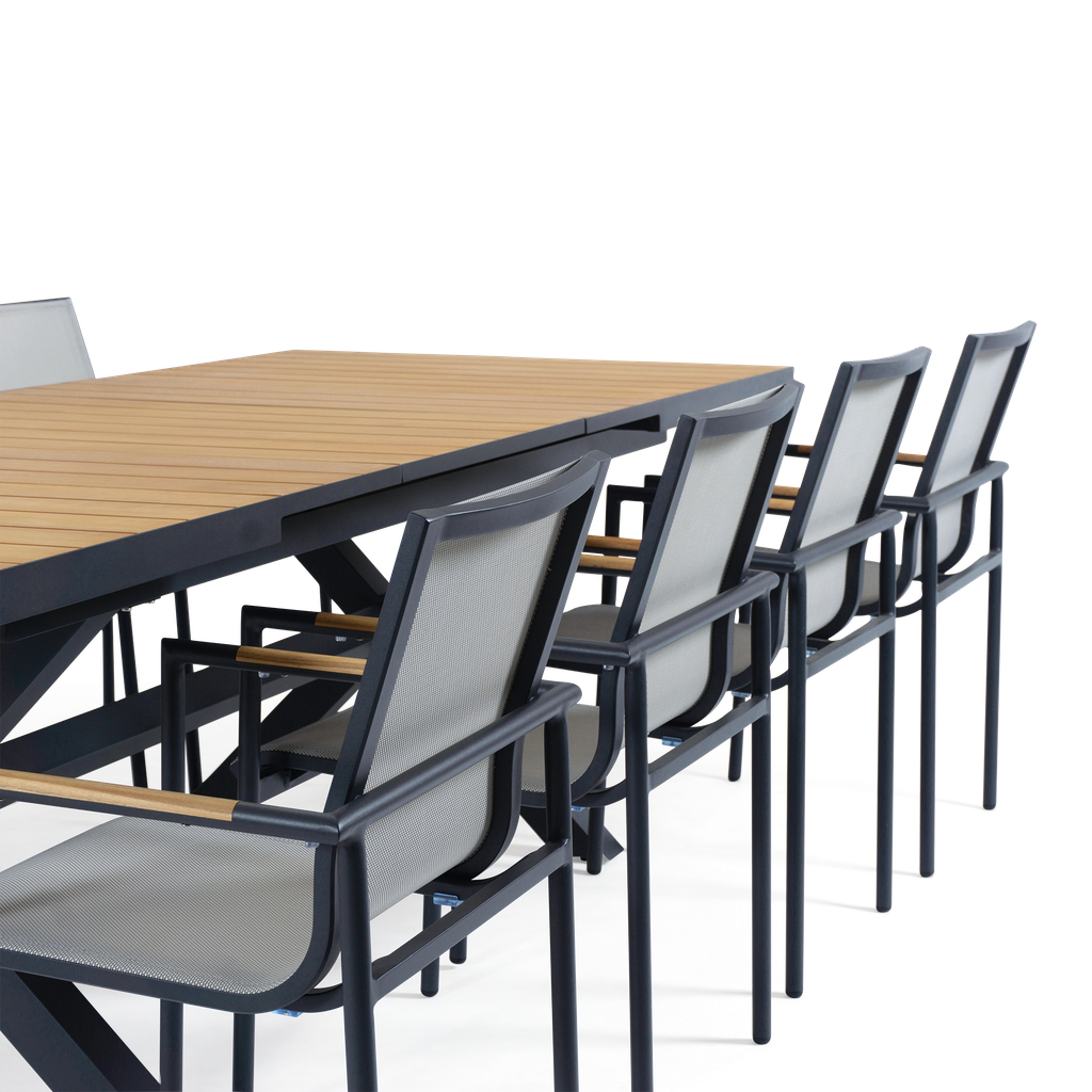 Seville Teak Extension & Jasper 9pc