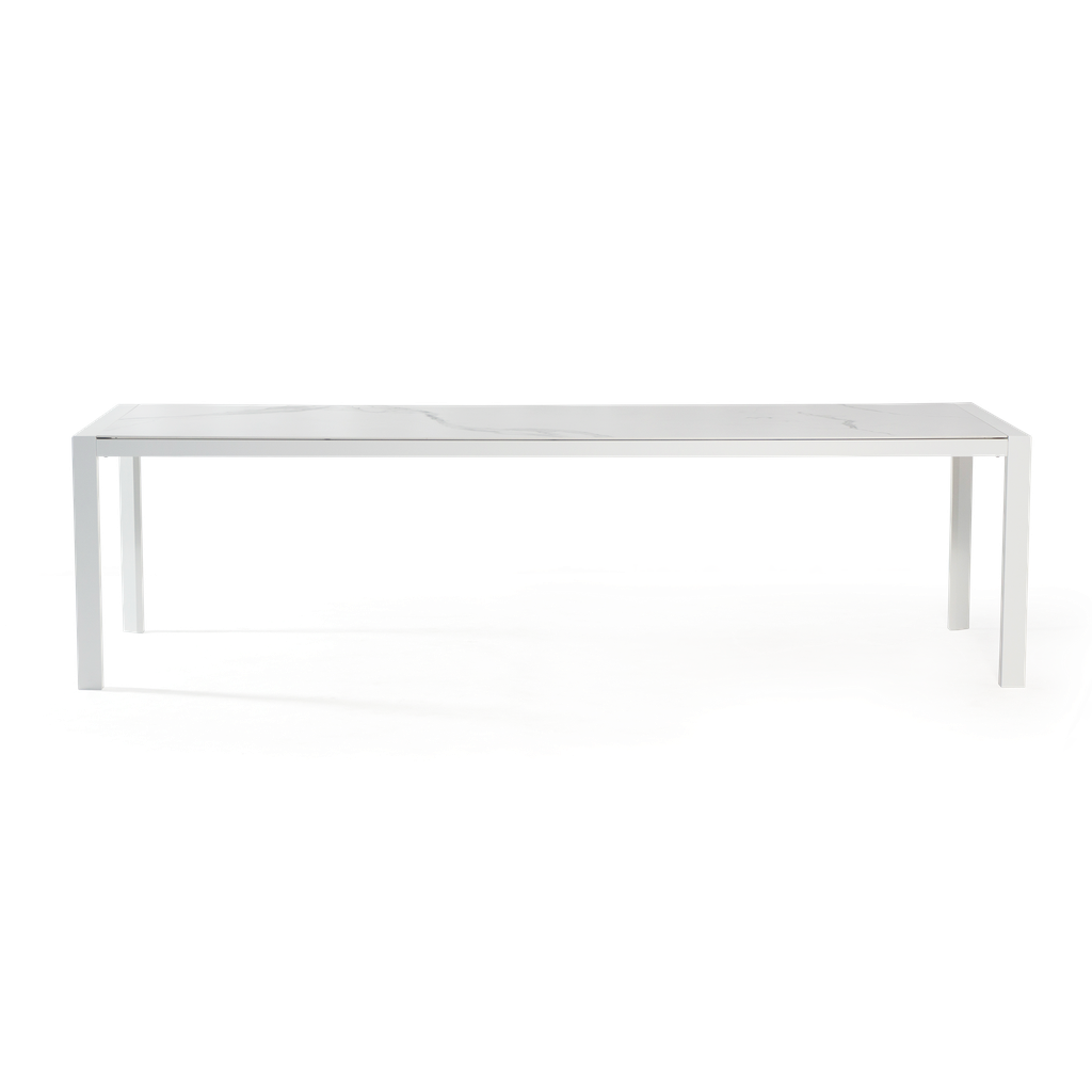Florence Ceramic Table 2.8m — White