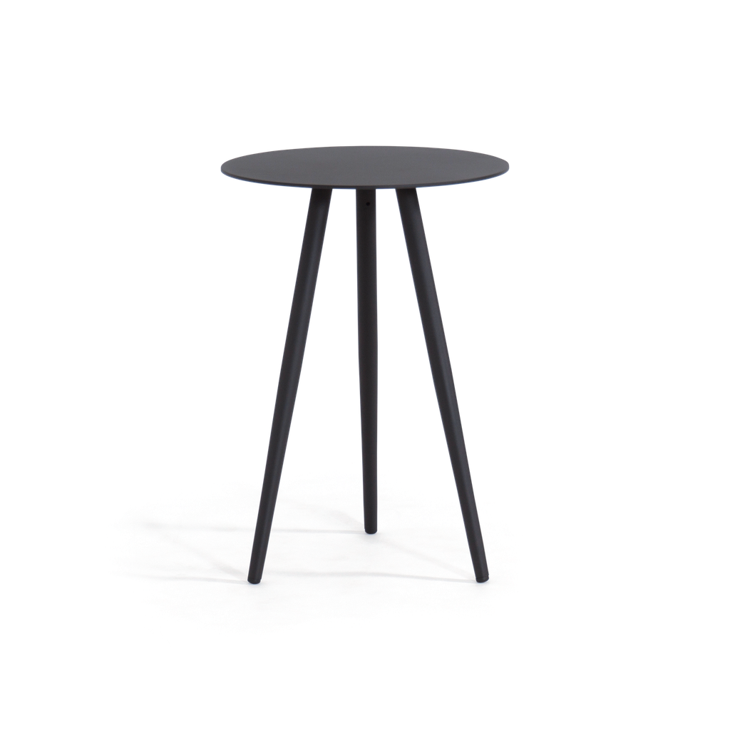 Reno Side Table 42cm — Charcoal
