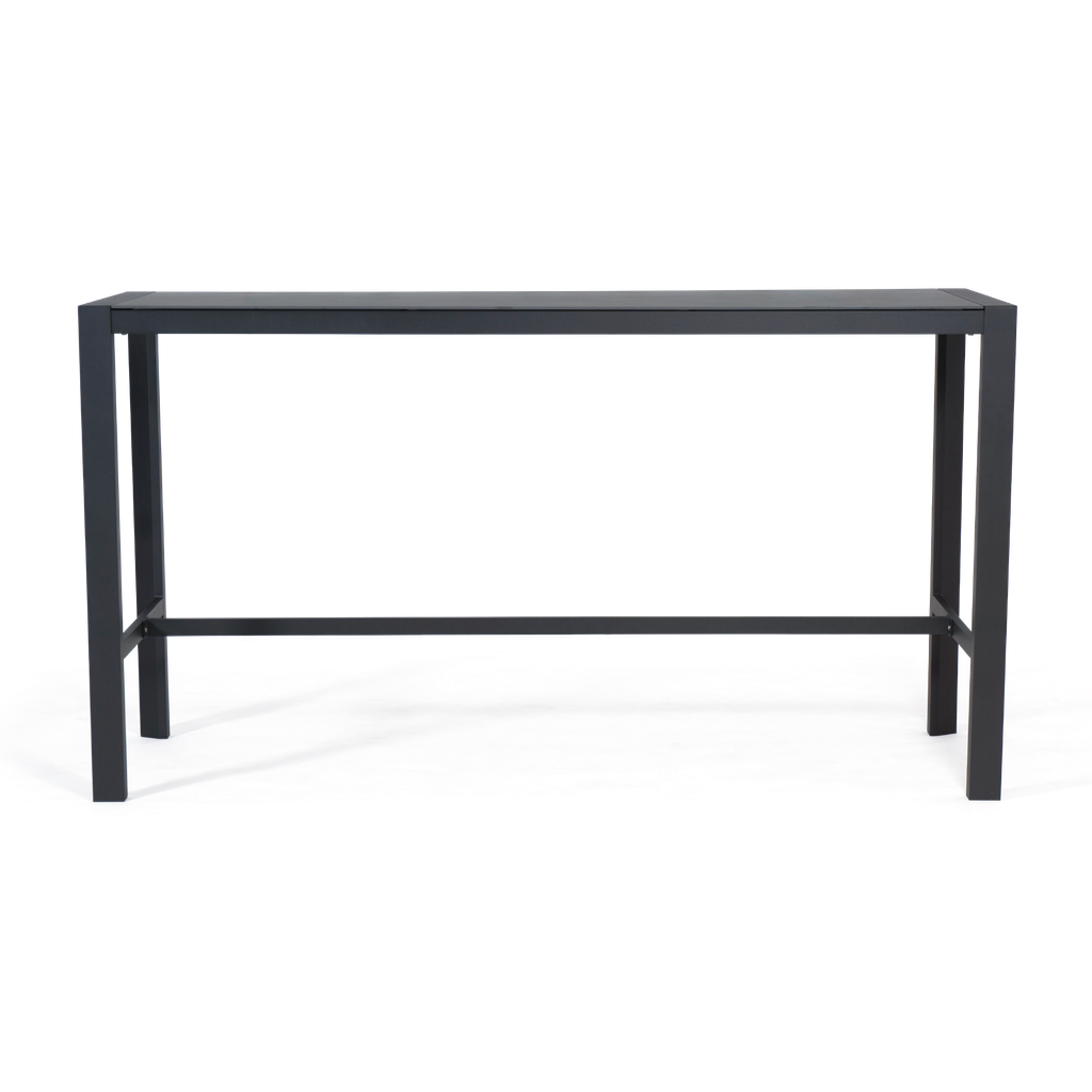 Florence Ceramic Bar Table 2m — Charcoal