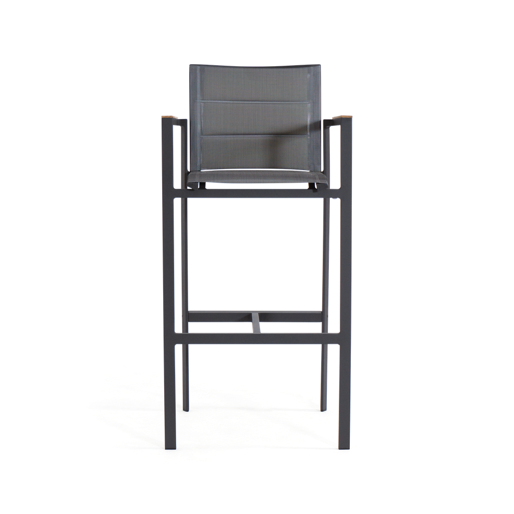 Florence Batyline Bar Chair — Charcoal