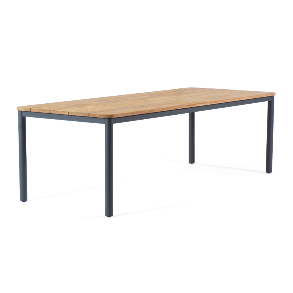 Capri Dining Table 2.4m — Charcoal