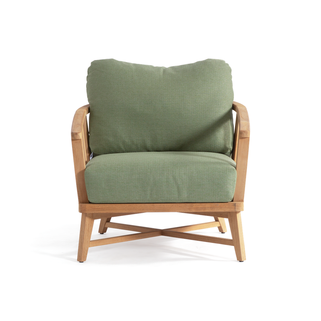 Roma Lounge Armchair — Green