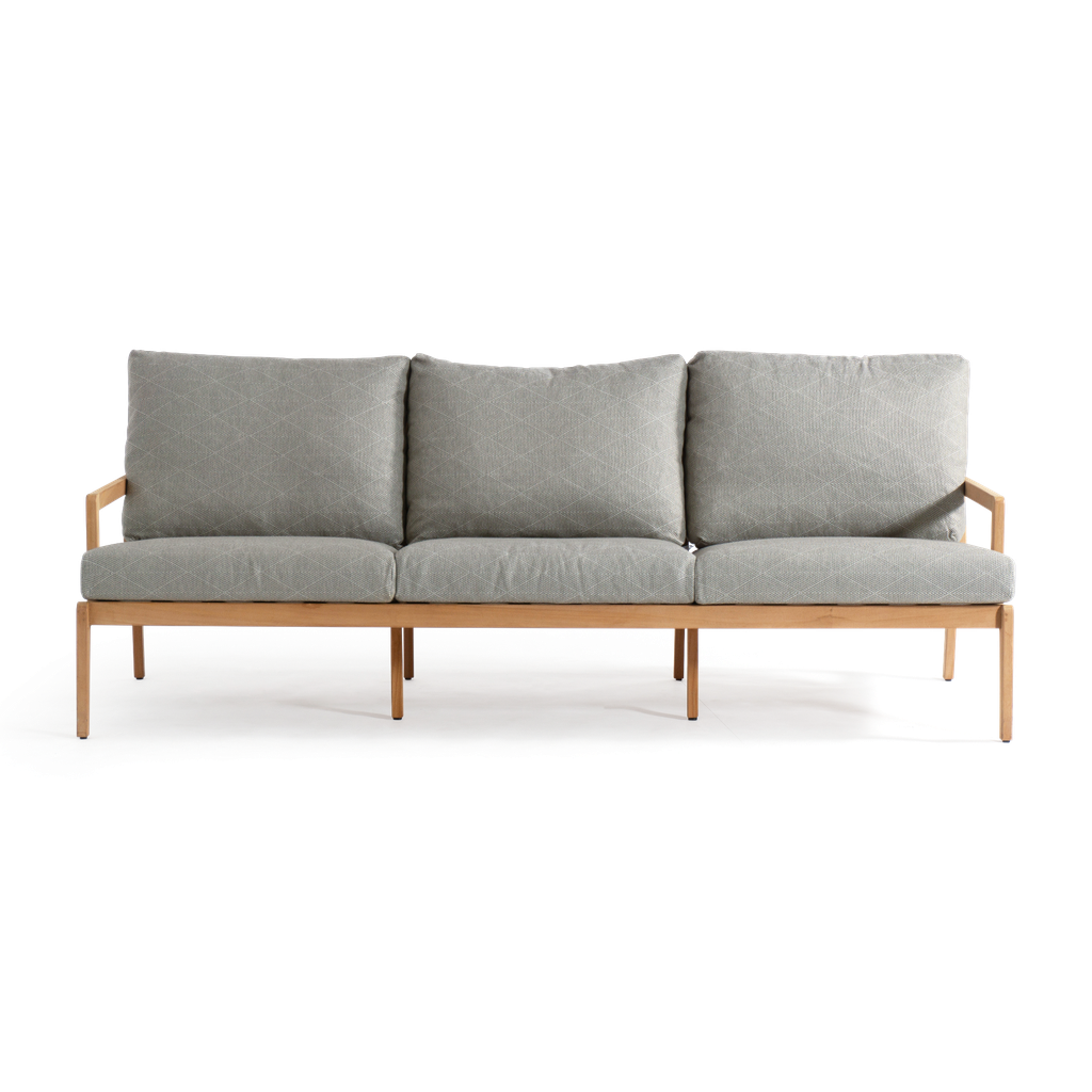 Madison Lounge 3 Seater — Patterned Taupe