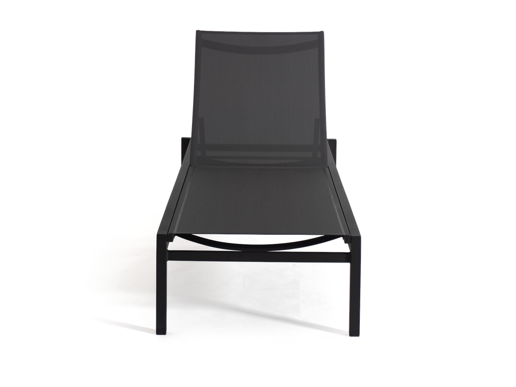 Pacific Wheeled Sunlounge — Charcoal