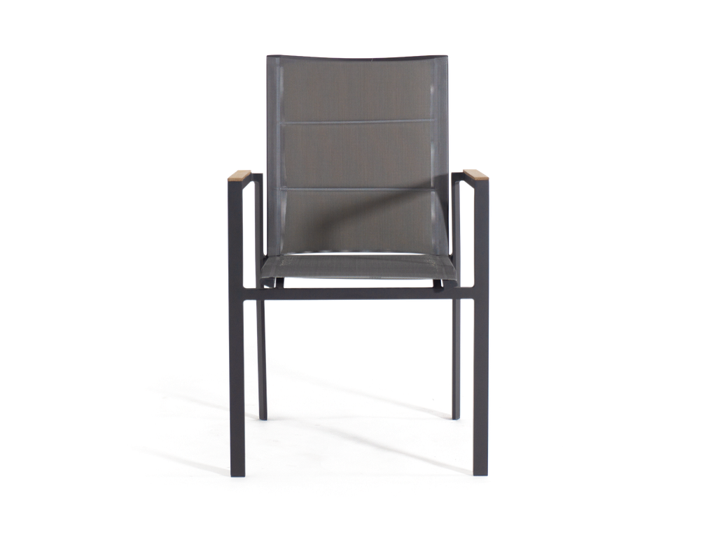 Florence Batyline Dining Chair — Charcoal