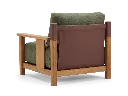 A2 - Naples Lounge Armchair - Olive - Rear three-quarter.webp