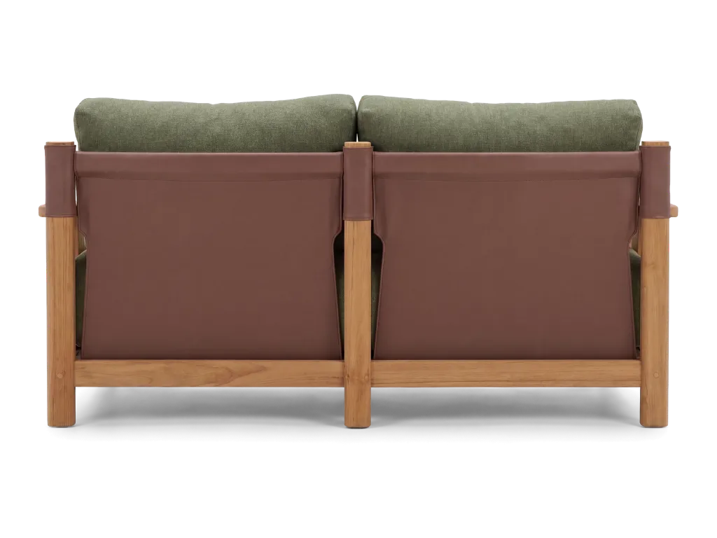 B1 - Naples Lounge 2 Seater - Olive - Straight rear.webp