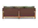C1 - Naples Lounge 3 Seater - Olive - Straight rear.webp