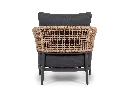D1 - Taormina Lounge Armchair - Charcoal - Straight rear.webp